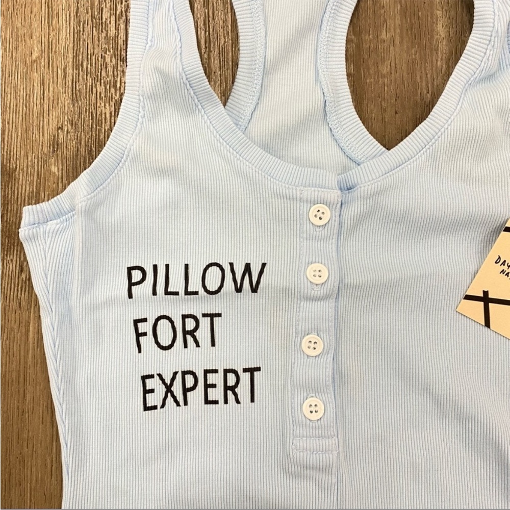 NWT REVOLVE Daydream Nation Pillow Fort Bodysuit In Light Blue Size XS - Picture 3 of 8